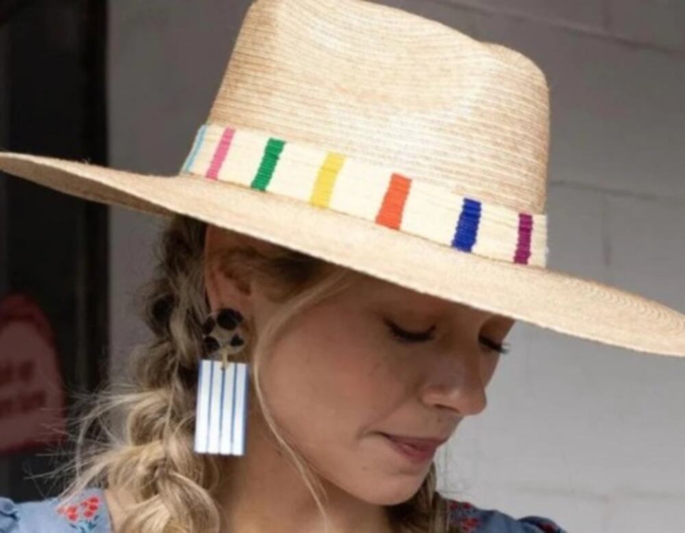 Sunshine Tienda Dora Palm Straw Hat Women's Sz. XS/S - Picture 8 of 8